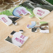 Puzzle Giraffe de la Saint-Valentin (Côté)