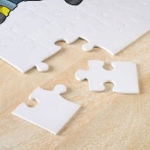 Puzzle Giraffe en fermier avec Pitchfork (Côté)