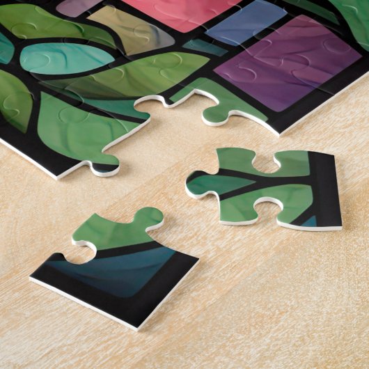 Puzzle Giraffe en verre ciselé (Côté)