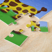 Puzzle Giraffe et papillon en amour (Côté)