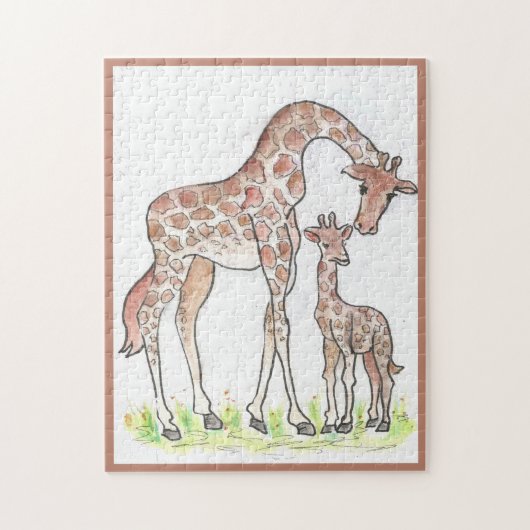 Puzzle Giraffe et son veau (Vertical)