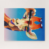 Puzzle Giraffe Glamor Girl (Horizontal)