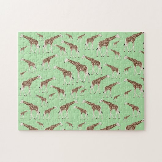 Puzzle Giraffe Jungle Safari animal (Horizontal)