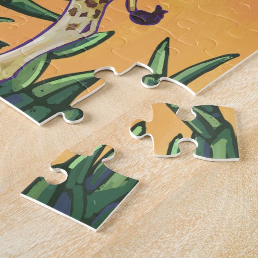 Puzzle Giraffe maman et bébé (Côté)