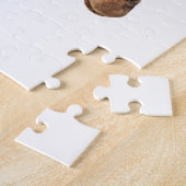 Puzzle Giraffe Portrait Photo en blanc (Côté)
