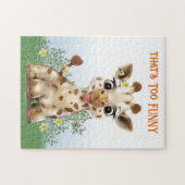 Puzzle Giraffe Safari Whimsical (Horizontal)