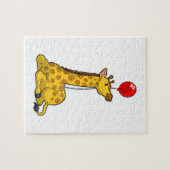 Puzzle Giraffe with Balloon (Horizontal)