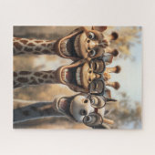 Puzzle Giraffes de toiture en lunettes (Horizontal)