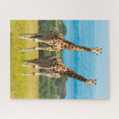 Puzzle Giraffes sur la Savanna, Ouganda (Horizontal)