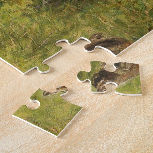 Puzzle Girl Playing with Chicks (Hen and Chicken) (Côté)