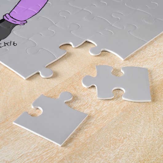 Puzzle girl with a bunny tail   (Côté)