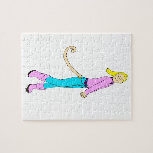 Puzzle girl with a tail (Horizontal)