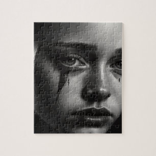Puzzle Girl with tears