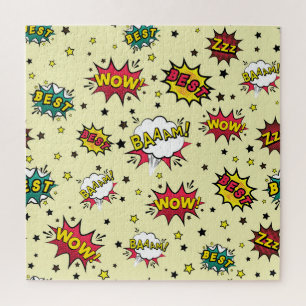 Puzzle Girls Boys Patch Art Vintage
