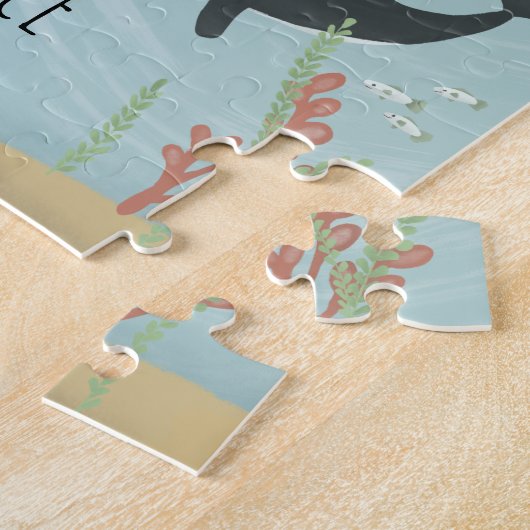 Puzzle Girls mignonne Ocean Orca et baleines enfants (Côté)