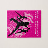 Puzzle Girls Spy Party Pink Fingerprint (Horizontal)