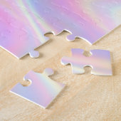 Puzzle Girly Vibrant Pastel Holographic Swirl Design      (Côté)