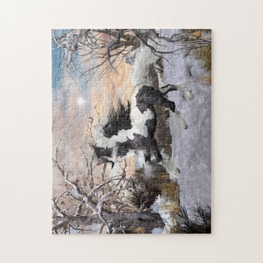 Puzzle gitan de cheval de Vanner (Vertical)