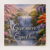 Puzzle Give More. Expect Less Inspirational Christian (Vertical)