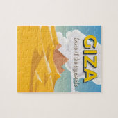 Puzzle Gizeh - Accueil des pyramides affiche de voyage (Horizontal)
