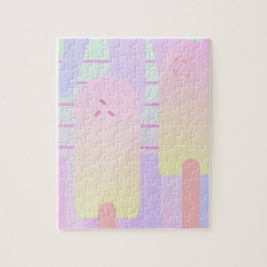Puzzle Glace au Lait Goutte Pastel (Vertical)