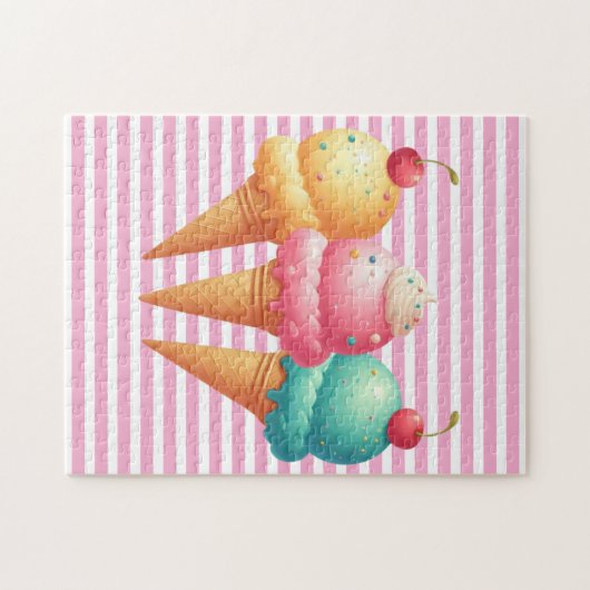 Puzzle Glace colorée (Horizontal)