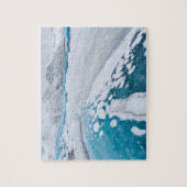 Puzzle Glace de glacier gelée, Islande (Vertical)