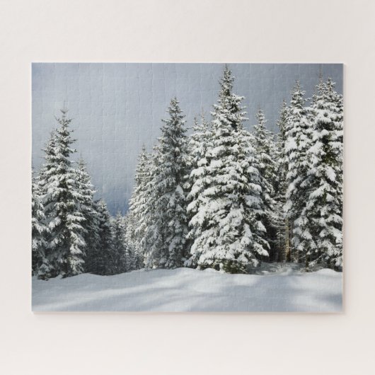 Puzzle Glace et neige | Pine Woodland, Autriche (Horizontal)