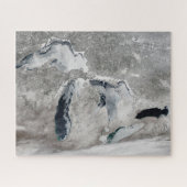 Puzzle Glace Sur Les Grands Lacs, États-Unis. (Horizontal)