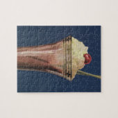 Puzzle Glace vintage, crème fouettée et cerise (Horizontal)