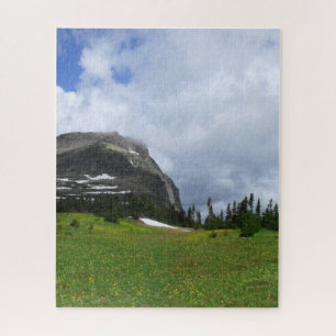Puzzle Glacier National Park Mountain Meadow Photo Pittor