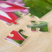 Puzzle Gladiolas rouge et blanc Botanique d'été (Côté)