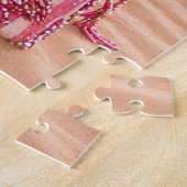 Puzzle Glam Chic Classeuse Rose Flamant Tropical Beach (Côté)