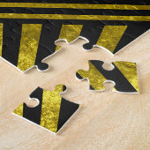 Puzzle Glam de déco : Motif or et noir (Côté)