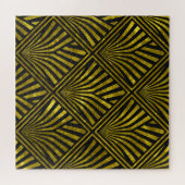 Puzzle Glam de déco : Motif or et noir (Horizontal)