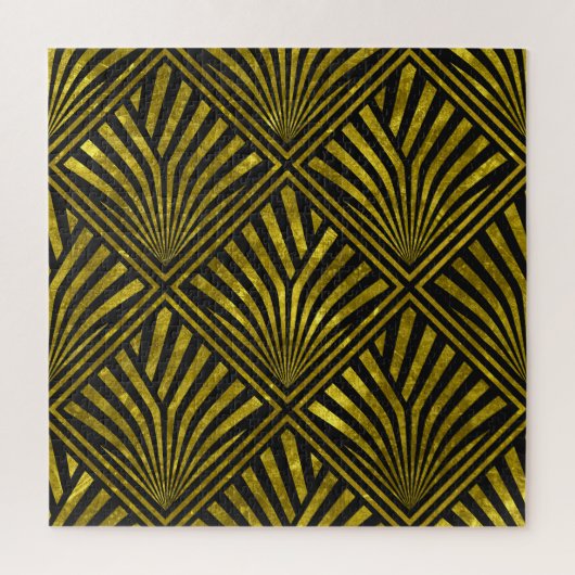 Puzzle Glam de déco : Motif or et noir (Vertical)