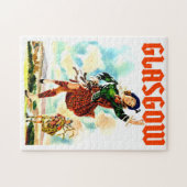 Puzzle Glasgow, Femme en Kilt, (Horizontal)