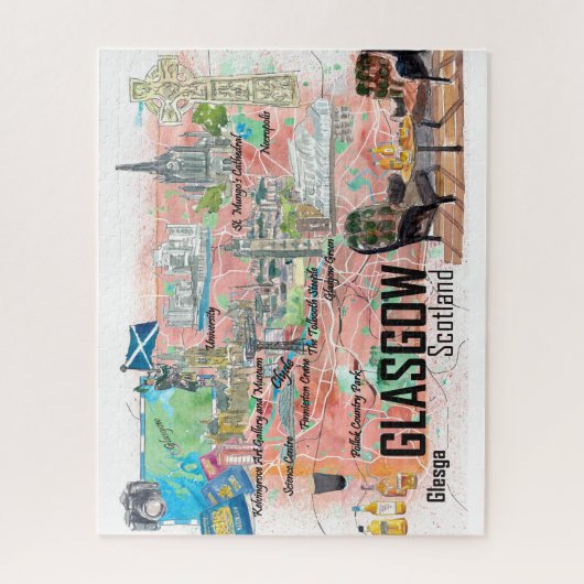 Puzzle Glasgow Scotland (Vertical)