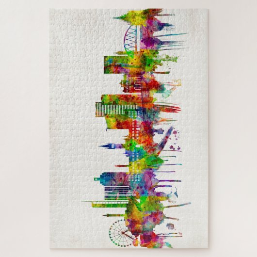 Puzzle Glasgow Scotland Skyline (Vertical)