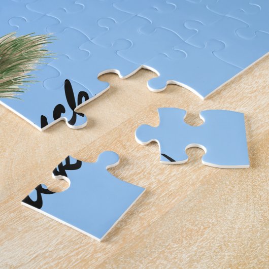 Puzzle Glisser à cornemuse noire (Côté)