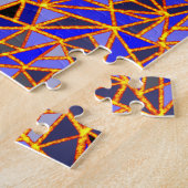 Puzzle Glitterie et Abstrait bleu (Côté)