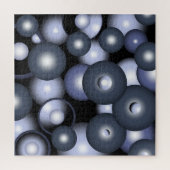 Puzzle Global Concentric Circle Orbital Art Abstrait (Vertical)