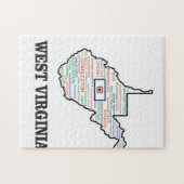 PUZZLE GLOIRE DU CLUSTER DE MOTS WV (Horizontal)