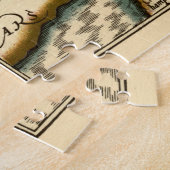 Puzzle Gloucestershire Comté Angleterre Ancienne carte An (Côté)