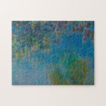 Puzzle Glycines par Claude Monet<br><div class="desc">La glycine par Claude Monet, huile sur la toile C. 1925, est une peinture de paysage des vignes accrochantes de fleur de glycines au-dessus des réflexions dans l'eau à l'étang et au jardin d'agrément célèbres de nénuphar qui ont entouré la maison et le studio de l'artiste chez Giverny. Avec de...</div>