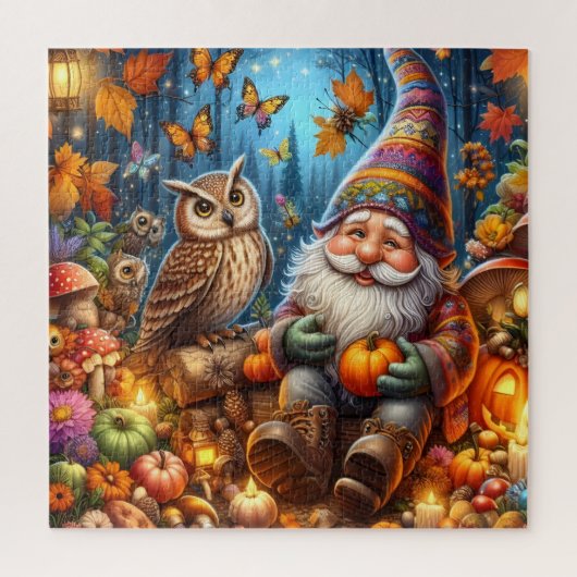 Puzzle Gnome d'Automne (Vertical)