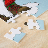 Puzzle Gnome de Noël cosy Bonhomme de neige Vacances d'hi (Côté)