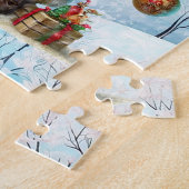 Puzzle Gnome de vacances de Noël festif (Côté)