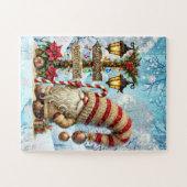 Puzzle Gnome de vacances de Noël festif (Horizontal)