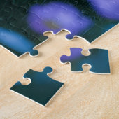 Puzzle Gnome endormi dans un jardin nocturne (Côté)